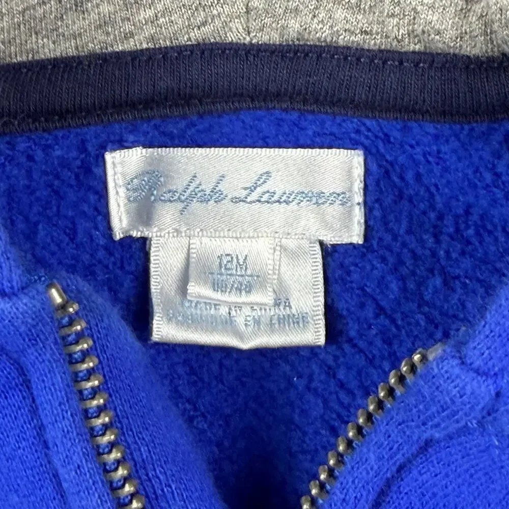 Ralph Lauren Baby Boys Vintage Polo Bear Full-Zip Hoodie 6M